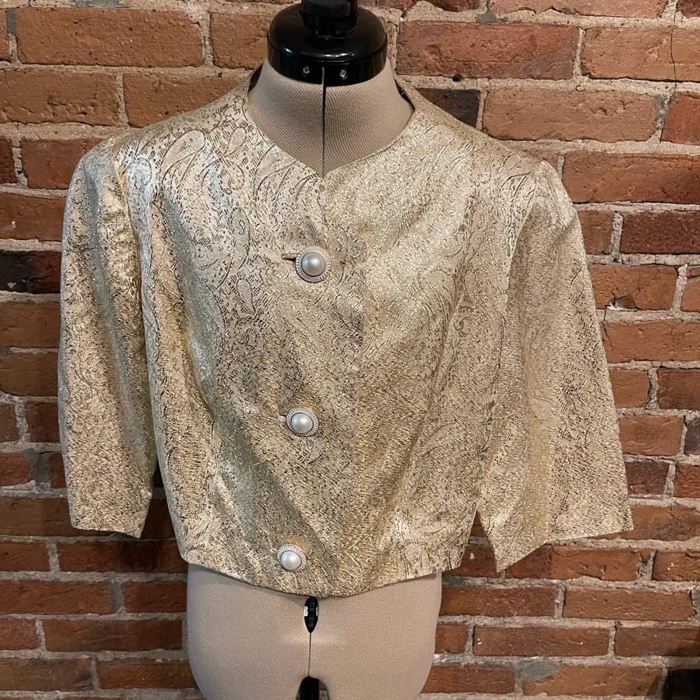 Vintage gold jacket, late 1940s early 1950s